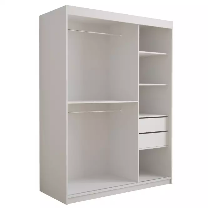 Skriňa Tapi 150 Biely/Modrá