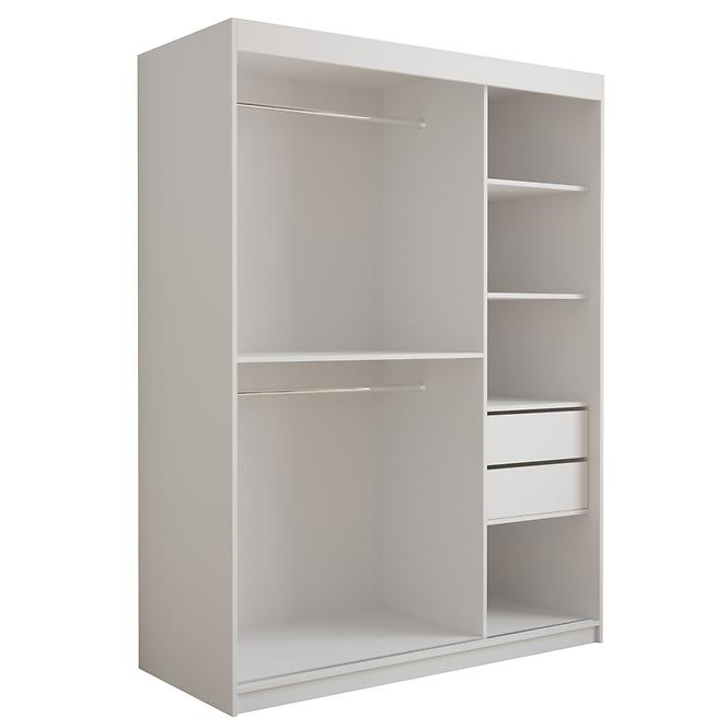 Skriňa Tapi 150 Biely/Modrá