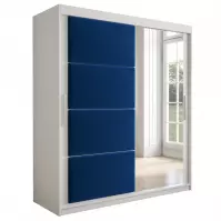 Skriňa Tapi 180 Biely/Modrá Skriňa Tapi 180 Biely/Modrá