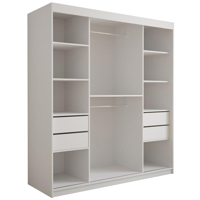 Skriňa Tapi 180 Biely/Modrá