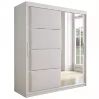 Skriňa Tapi 180 Biely/Biela ekokoža Skriňa Tapi 180 Biely/Biela ekokoža