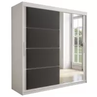 Skriňa Tapi 200 Biely/Šedá Skriňa Tapi 200 Biely/Šedá