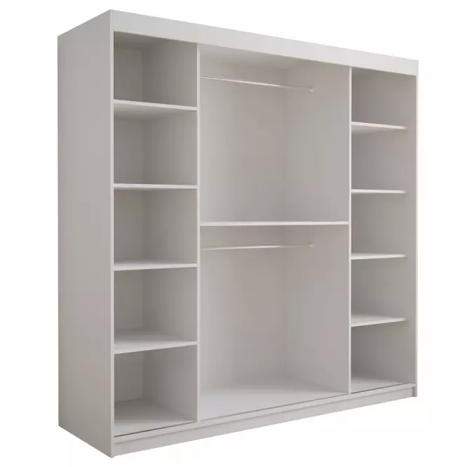 Skriňa Tapi 200 Biely/Modrá,4