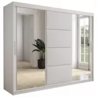 Skriňa Tapi 250 Biely/Biela ekokoža Skriňa Tapi 250 Biely/Biela ekokoža