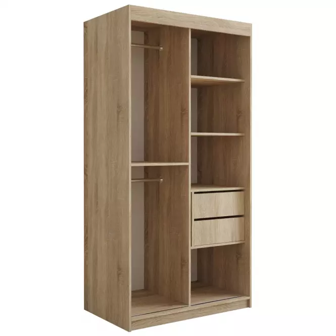 Skriňa Tapi 100 Dąb Sonoma/zelená
