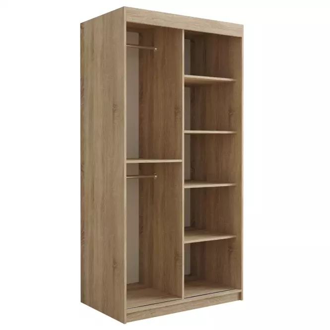 Skriňa Tapi 100 Dąb Sonoma/Biela ekokoža