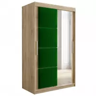 Skriňa Tapi 120 Dąb Sonoma/zelená Skriňa Tapi 120 Dąb Sonoma/zelená