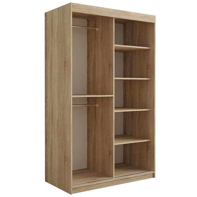 Skriňa Tapi 120 Dąb Sonoma/zelená