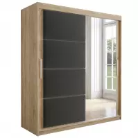 Skriňa Tapi 180 Dąb Sonoma/Šedá Skriňa Tapi 180 Dąb Sonoma/Šedá
