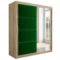 Skriňa Tapi 180 Dąb Sonoma/zelená Skriňa Tapi 180 Dąb Sonoma/zelená