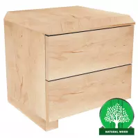 Nočný stolík D-Form 2x Zásuvka Natural Jelša