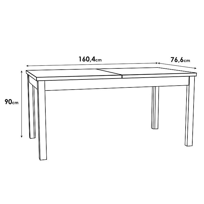 Rozkladací stôl Solletico 160,6