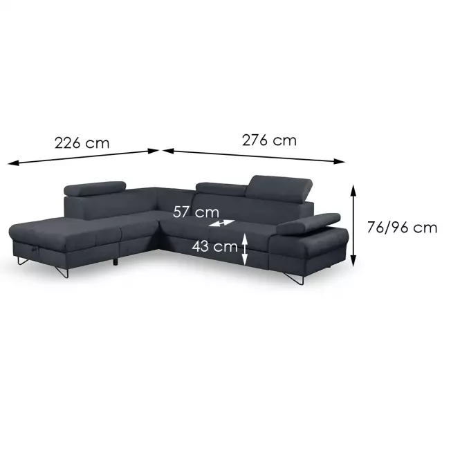 Rohová sedacia súprava Flavo L Loft 24