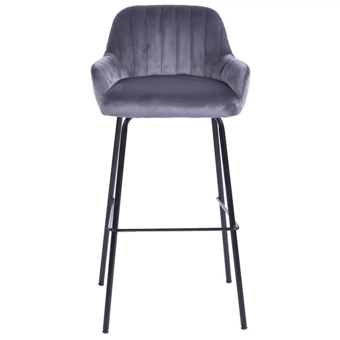 Barová stolička  2-170a Grey Velvet,4