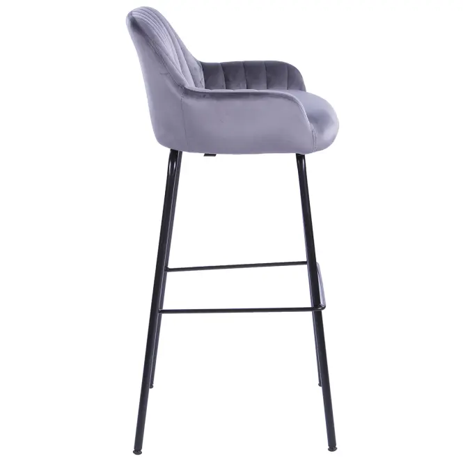 Barová stolička  2-170a Grey Velvet,5