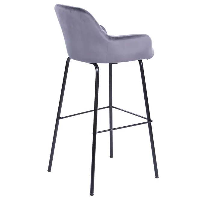 Barová stolička  2-170a Grey Velvet,6