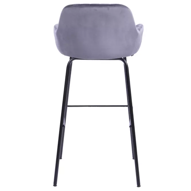 Barová stolička  2-170a Grey Velvet