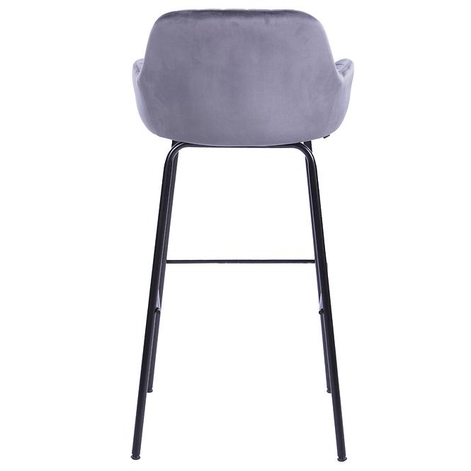 Barová stolička  2-170a Grey Velvet