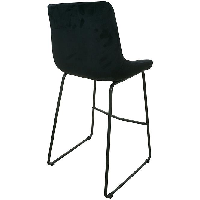 Barová stolička  2-184a Black Velvet