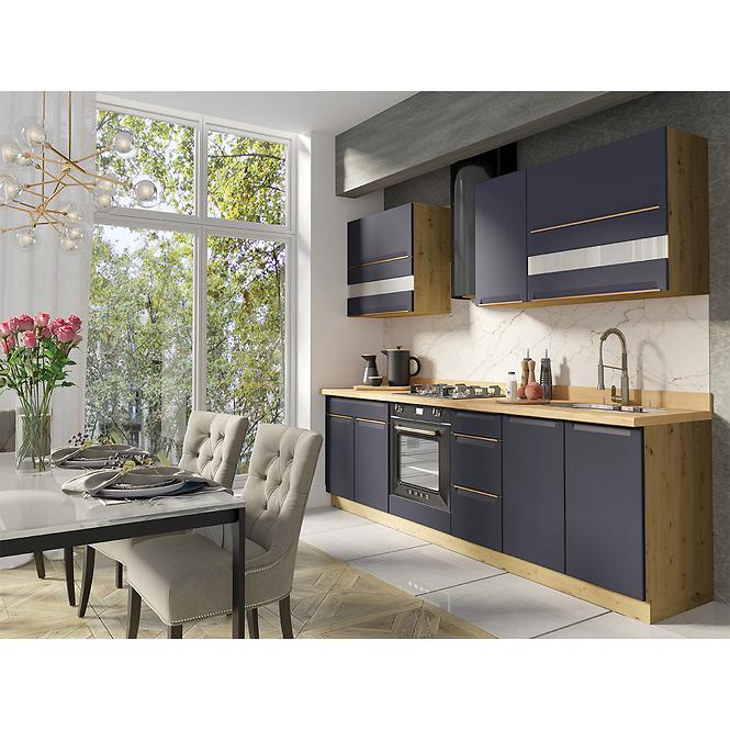 Skrinka do kuchyne Glamour 24d L Blue Polička