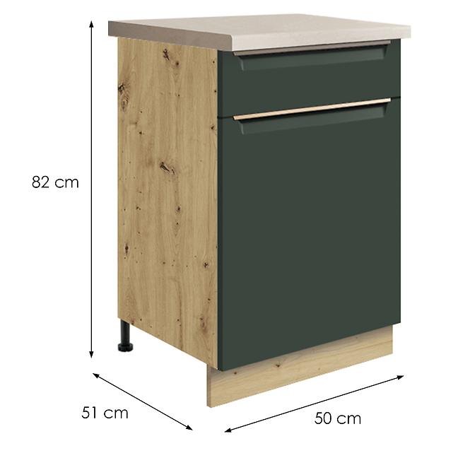 Skrinka do kuchyne Glamour4d Green,2