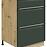 Skrinka do kuchyne Glamour9d Green