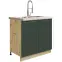 Skrinka do kuchyne Glamour12d Green