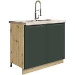 Skrinka do kuchyne Glamour13d Green