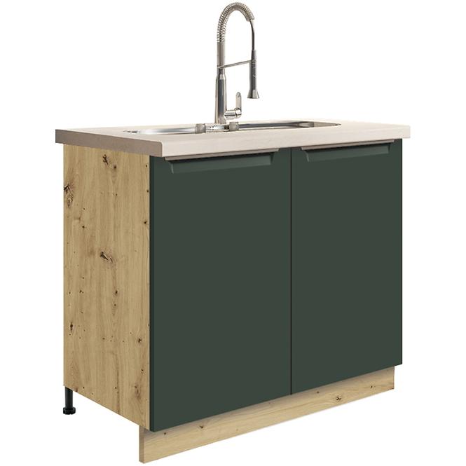 Skrinka do kuchyne Glamour13d Green