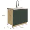 Skrinka do kuchyne Glamour13d Green,2