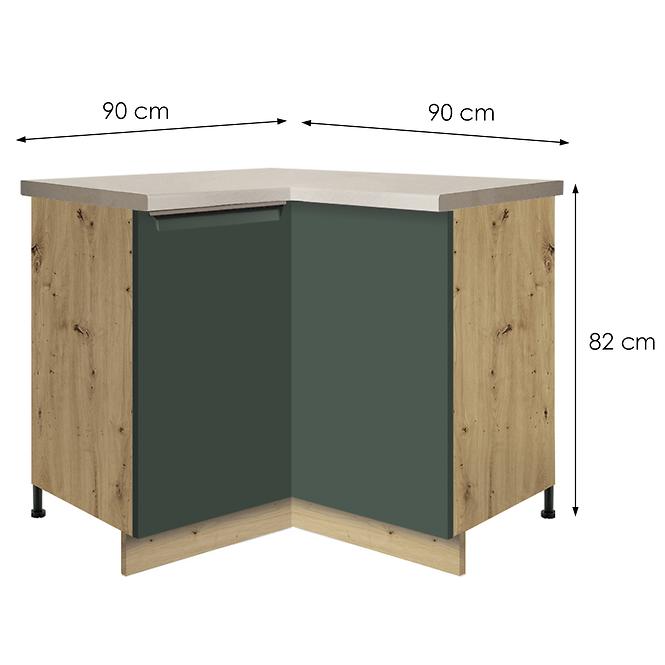 Skrinka do kuchyne Glamour 16d Uni Green Cargo,2