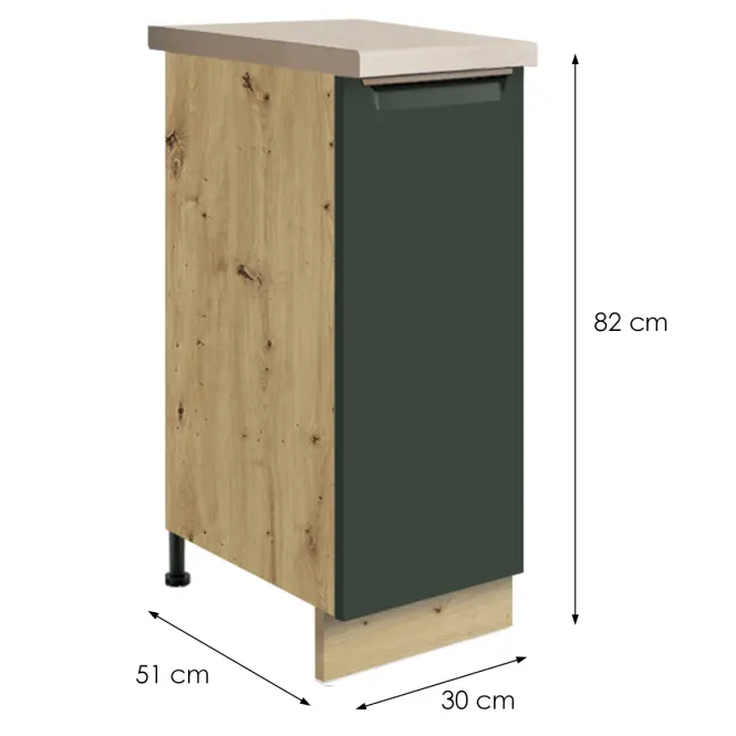 Skrinka do kuchyne Glamour 26d Green Cargo,2
