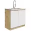 Skrinka do kuchyne Glamour12d White