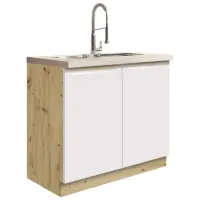 Skrinka do kuchyne Glamour13d White