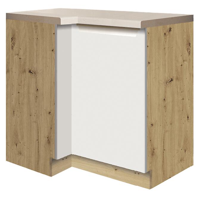 Skrinka do kuchyne Glamour 14d pravá White