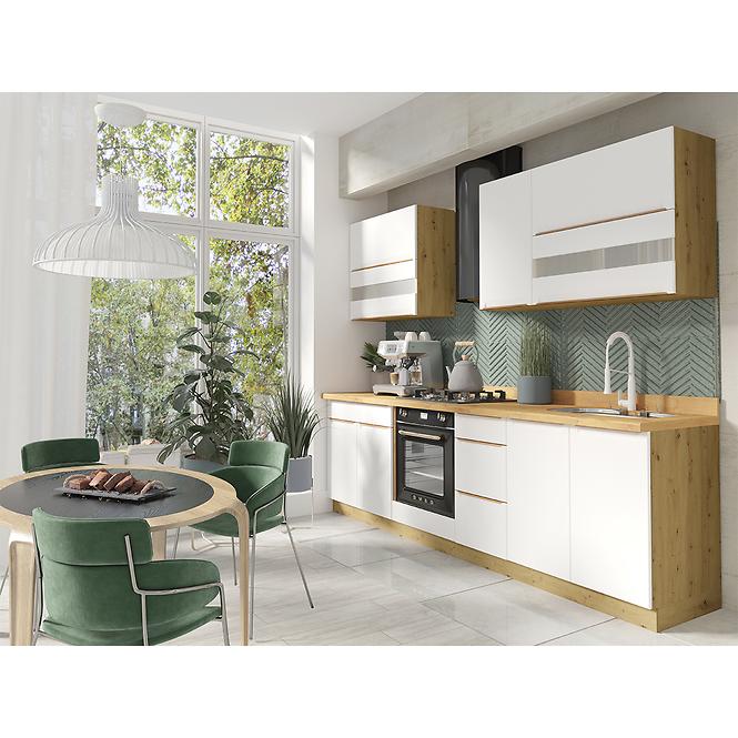 Skrinka do kuchyne Glamour 24d L White Polička