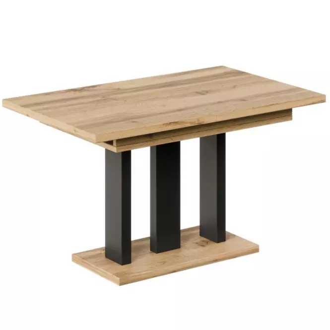 Rozkladací stôl Appia 130/210x80cm Mat čierne nohy Dub Wotan