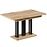 Rozkladací stôl Appia 130/210x80cm Mat čierne nohy Dub Wotan