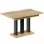 Rozkladací stôl Appia 130/210x80cm Mat čierne nohy Dub Wotan