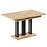 Rozkladací stôl Appia130/210x80cm Mat čierne nohy Dub Aristan