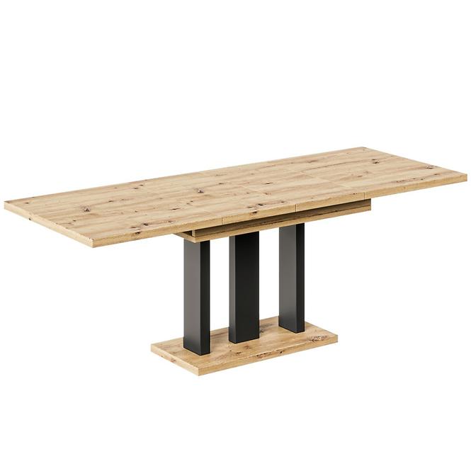 Rozkladací stôl Appia130/210x80cm Mat čierne nohy Dub Aristan