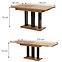 Rozkladací stôl Appia 130/210x80cm Mat čierne nohy/Dub Craft Zlatý,3
