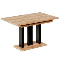 Rozkladací stôl Appia 130/210x80cm Mat čierne nohy/Dub Craft Zlatý