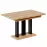 Rozkladací stôl Appia 130/210x80cm Mat čierne nohy/Dub Craft Zlatý