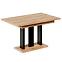 Rozkladací stôl Appia 130/210x80cm Mat čierne nohy/Dub Craft Zlatý