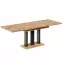 Rozkladací stôl Appia 130/210x80cm Mat čierne nohy/Dub Craft Zlatý,2
