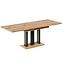 Rozkladací stôl Appia 130/210x80cm Mat čierne nohy/Dub Craft Zlatý,2
