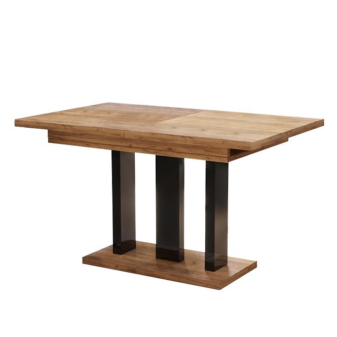 Rozkladací stôl Appia 130/210x80cm Mat čierne nohy/Betón Tmavý