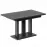 Rozkladací stôl Appia 130/210x80cm Mat čierne nohy/Betón Tmavý