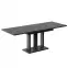 Rozkladací stôl Appia 130/210x80cm Mat čierne nohy/Betón Tmavý,2